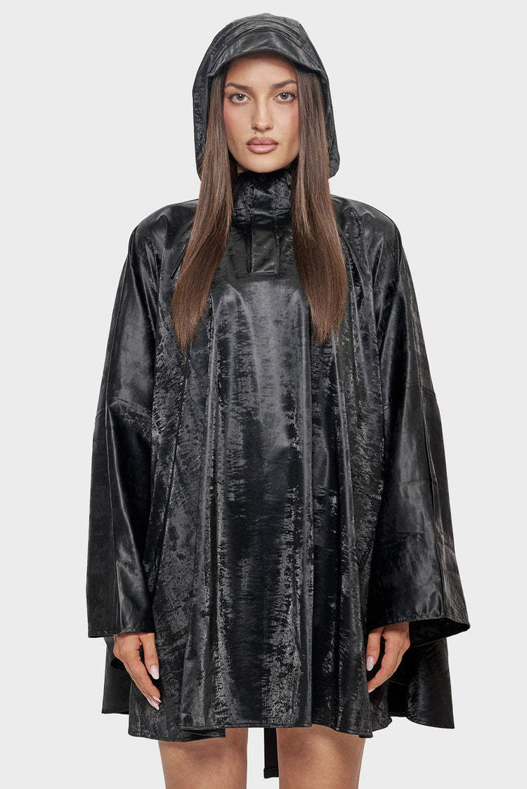 damskie#@Poncho Cape W3 czarne