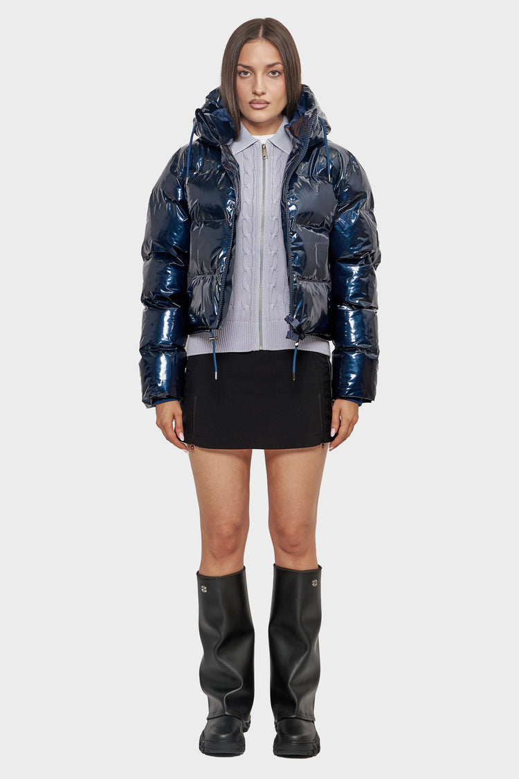 Kurtka ALTA SHORT PUFFER granatowa