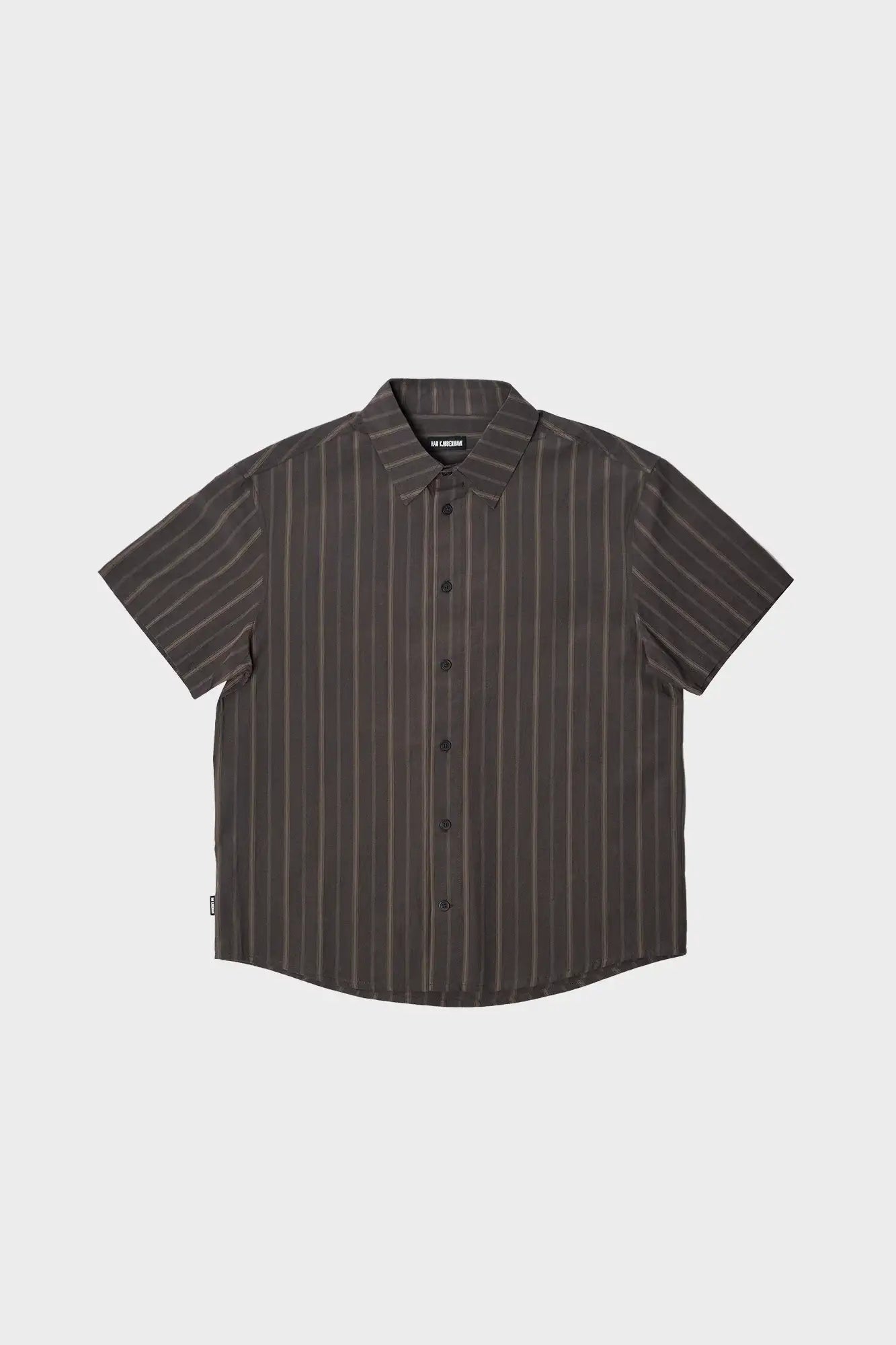 Shirt WASHED STRIPE dark brown