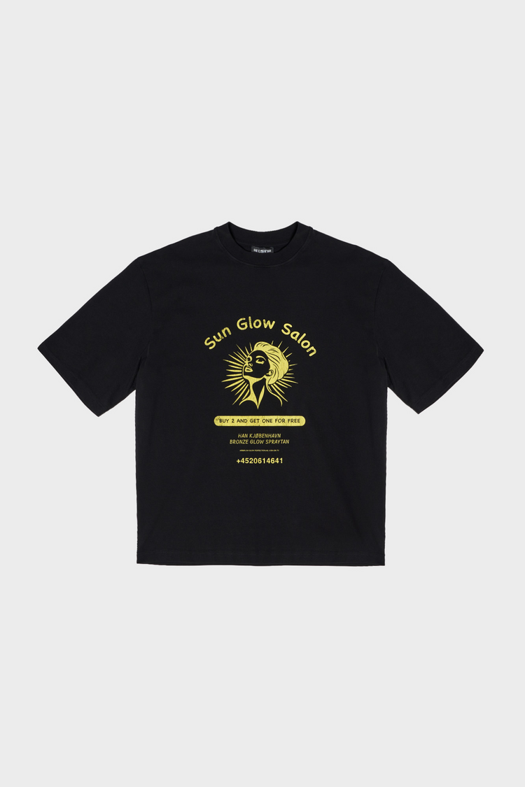  T-shirt SUN GLOW OVERSIZED washed-black