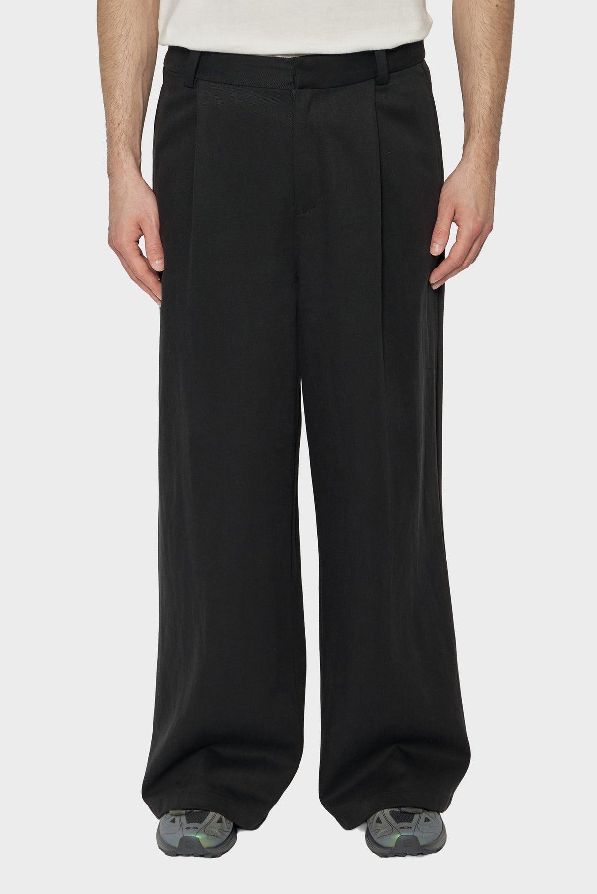 Spodnie RELAXED TENCEL czarna
