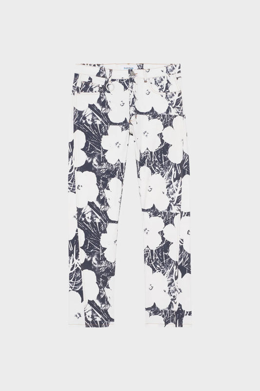 Spodnie ANDY WARHOL RELAX JEANS białe