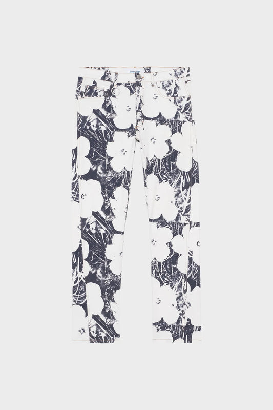 Spodnie ANDY WARHOL RELAX JEANS białe