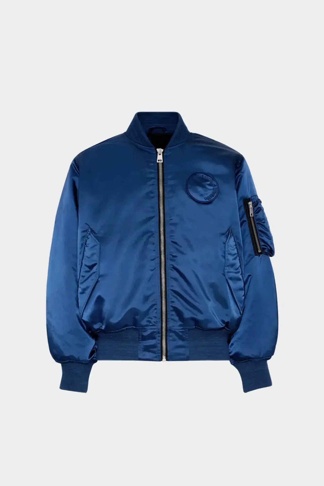 NYLON BOMBER jacket navy blue