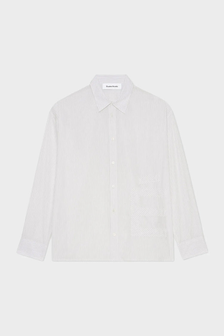 Koszula OVERSIZE SHIRT E PATCH biała