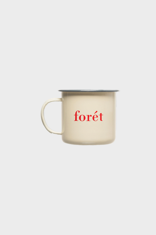 Kubek BEAN ENAMEL MUG kremowa