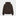 Hoodie HAPPY LOOSE dark brown 