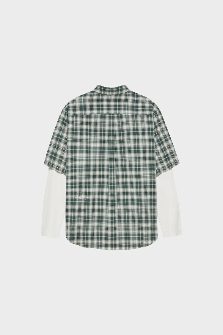 Koszula DOUBLE LAYER SHIRT zielona