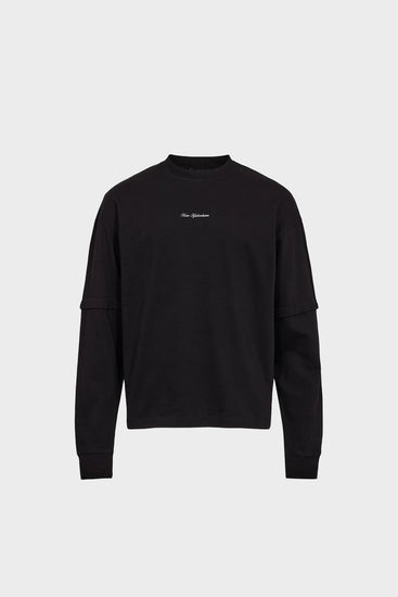 Longsleeve CLOWN PATCHWORK czarny Han Kjøbenhavn
