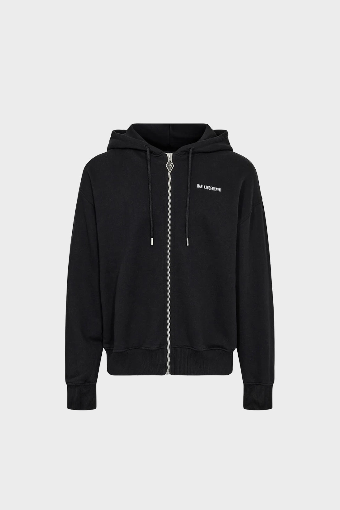 GRAPHIC ZIP HOODIE black
