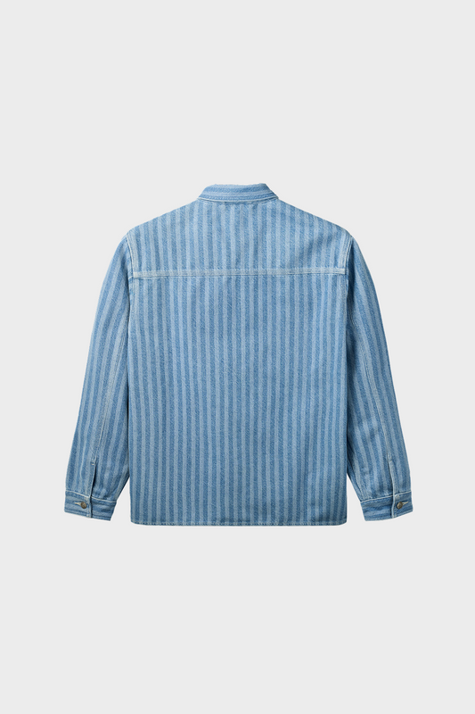 Kurtka BERRY DENIM OVERSHIRT niebieska