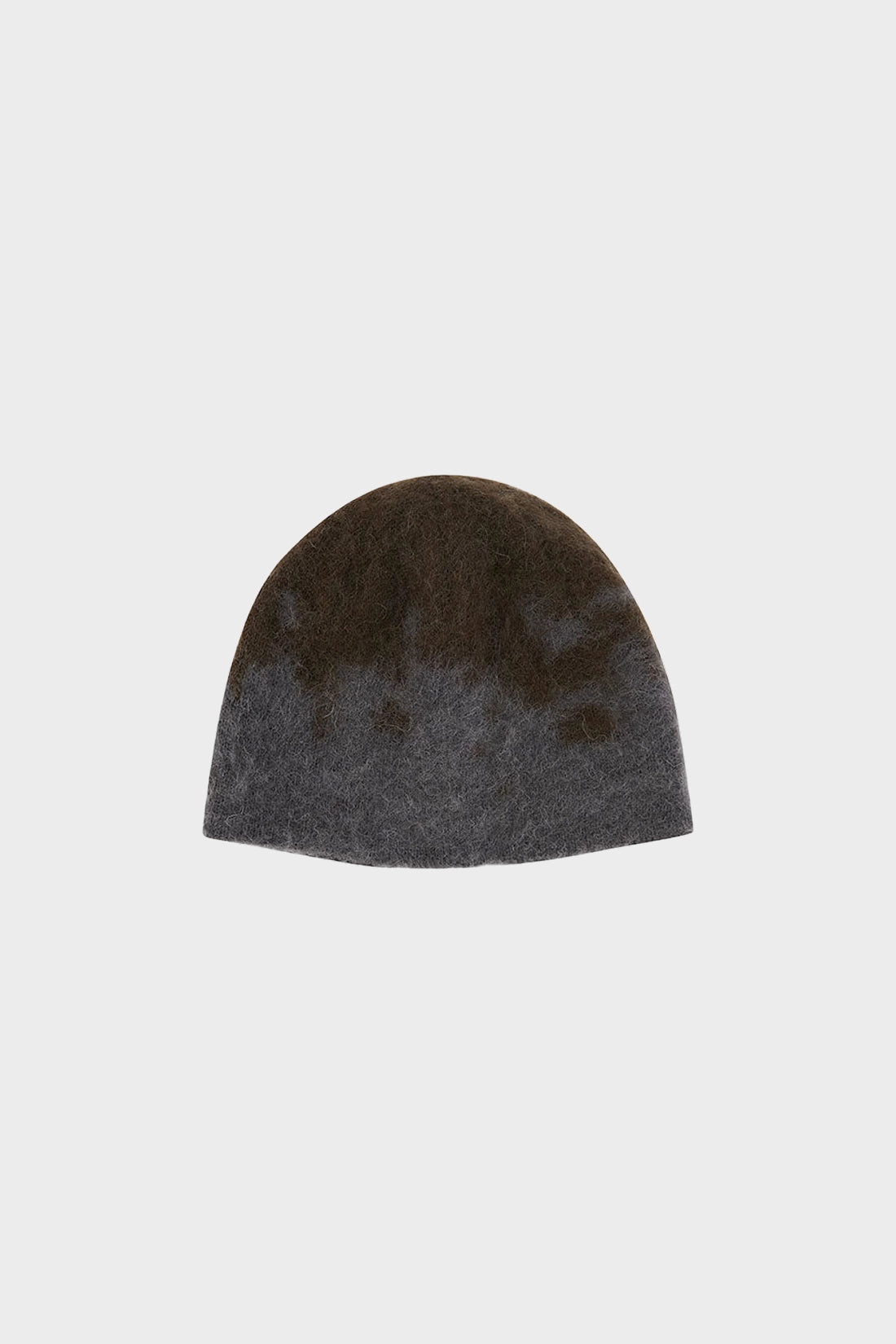 Czapka MOHAIR SPLATTER brązowo-szary