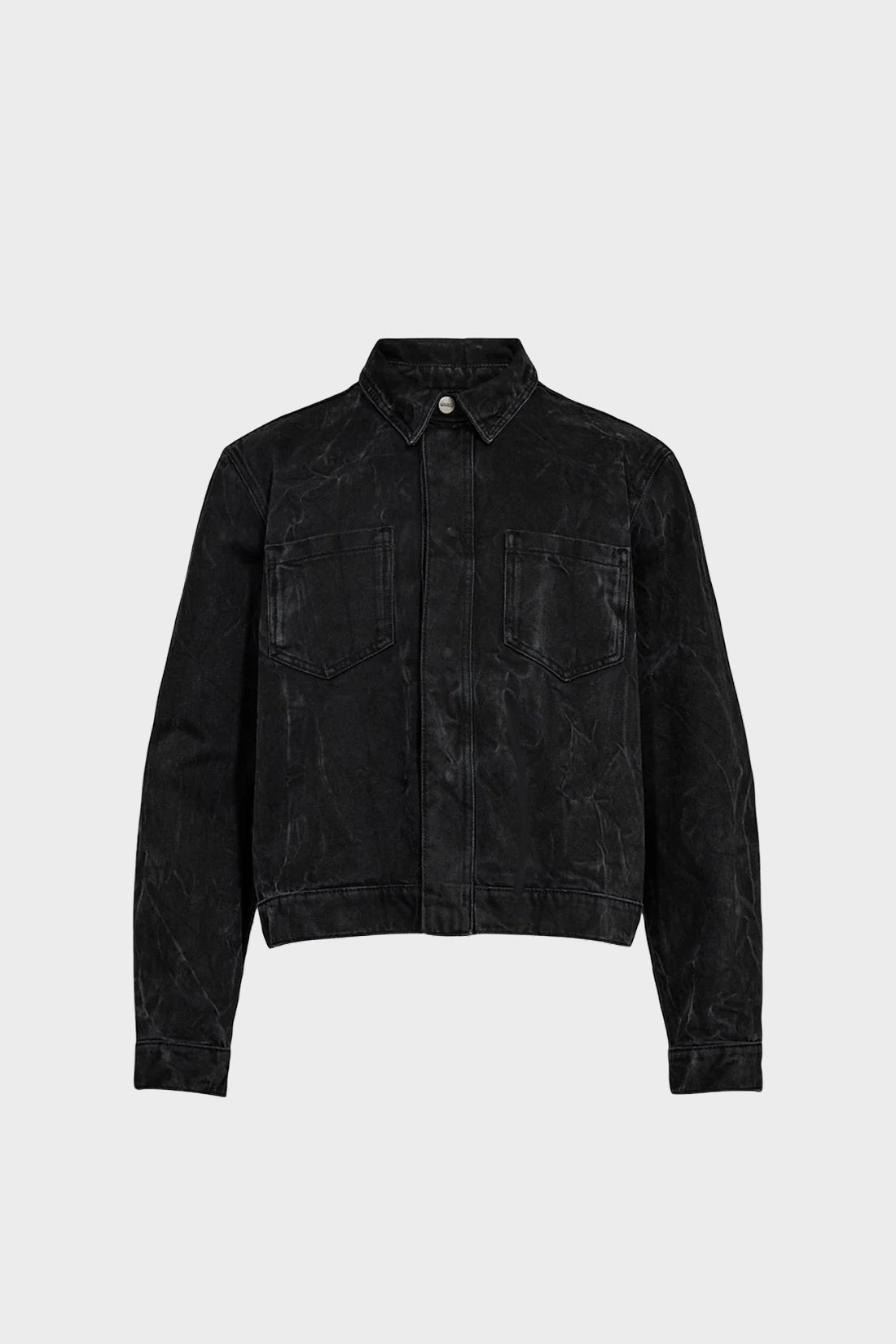 DENIM OVERSHIRT jacket black