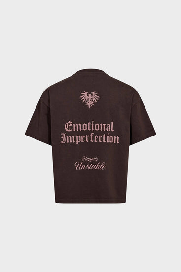 Koszulka GRAPHIC LOOSE TEE brążowa Han Kjøbenhavn