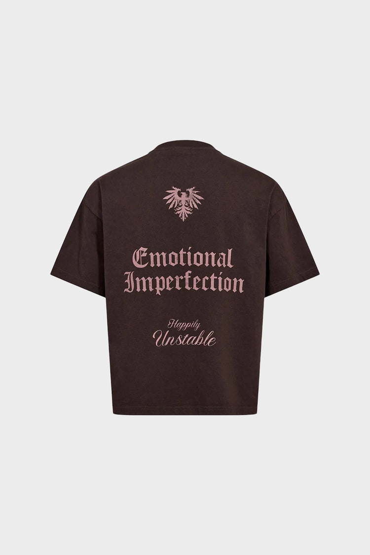 Koszulka GRAPHIC LOOSE TEE brążowa
