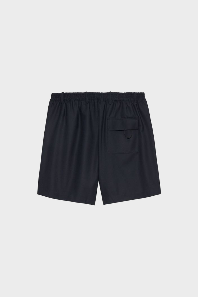 Szorty WOOL TRACK SHORTS granatowe