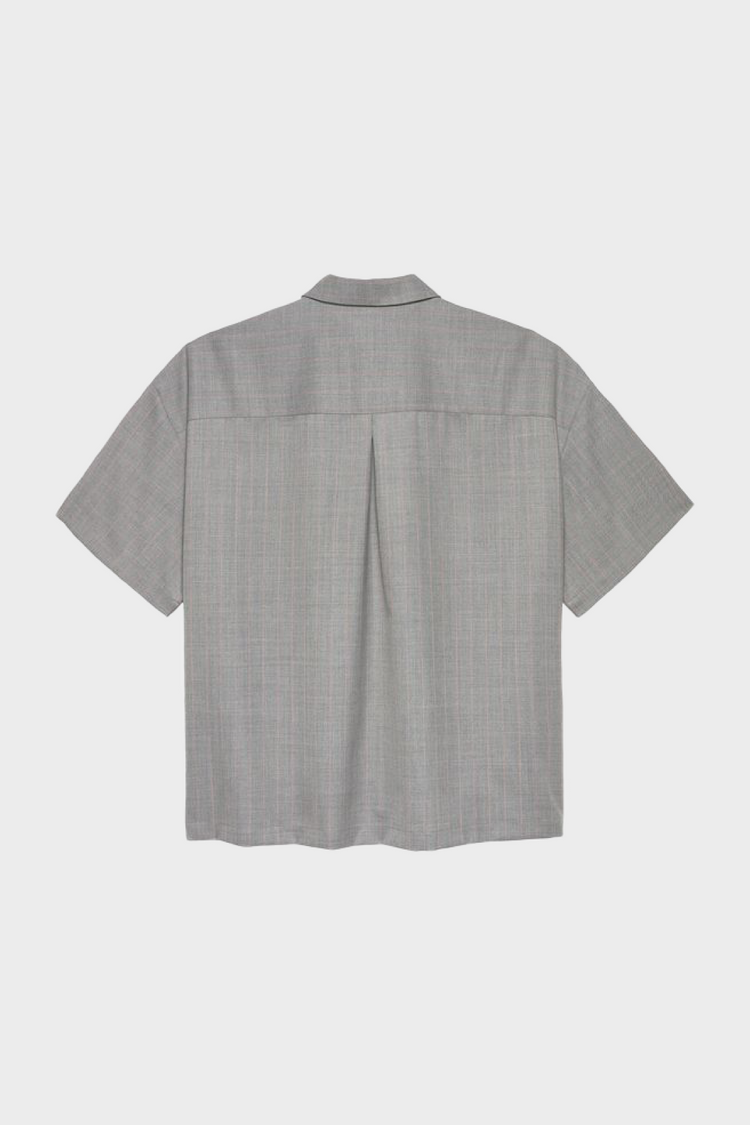 Koszula WIJK SHIRT WOOL szara