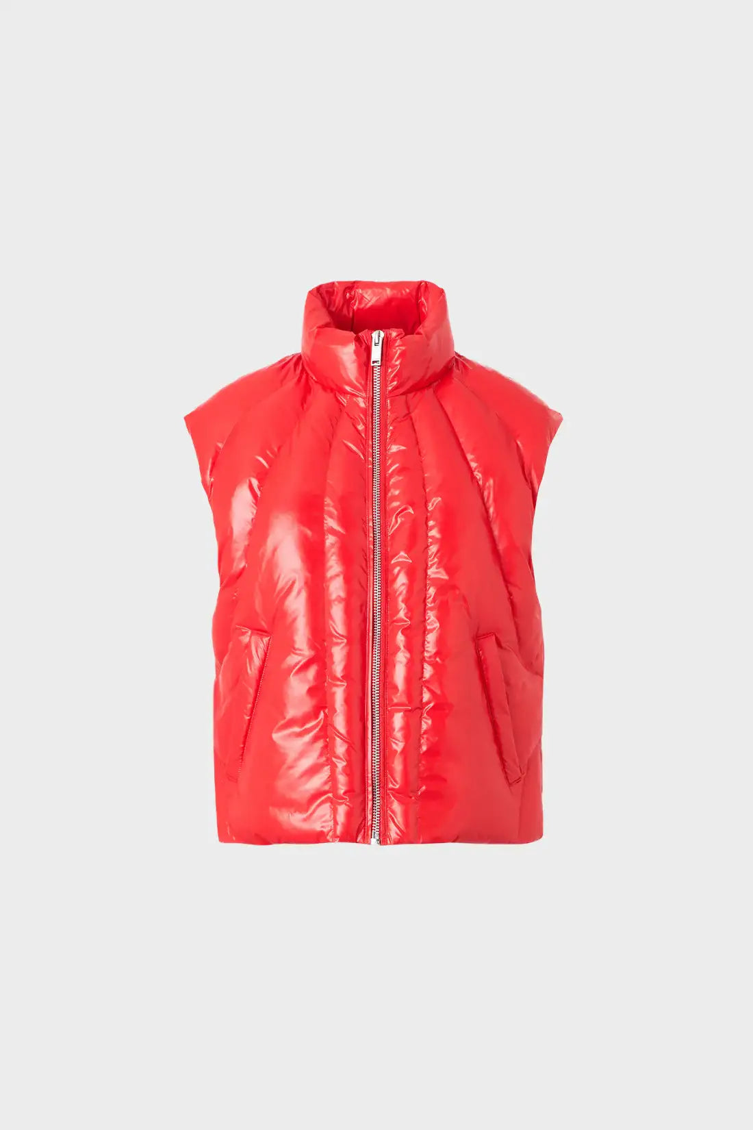 Vest RETRO PADDED red