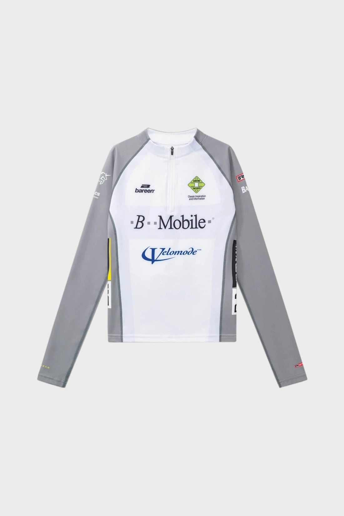 Longsleeve WOMEN'S GRAPHIC CYCLING JERSEY biały