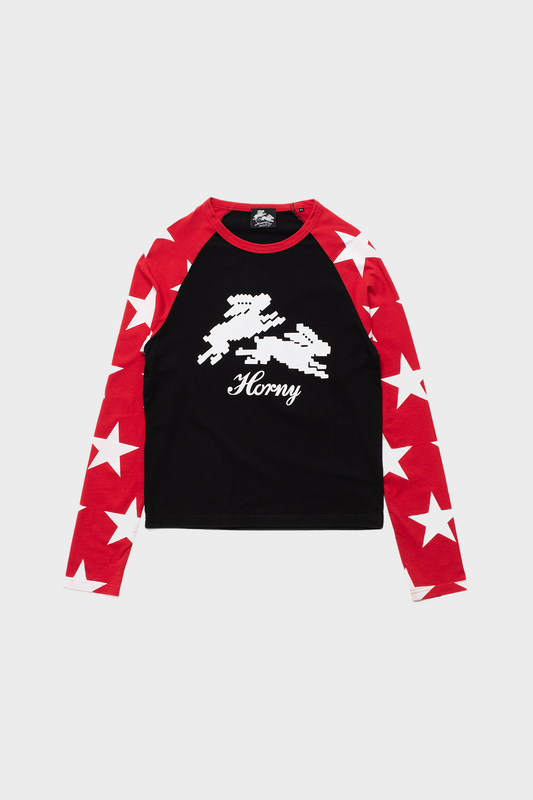 Longsleeve Seeing Stars czerwono-czarny