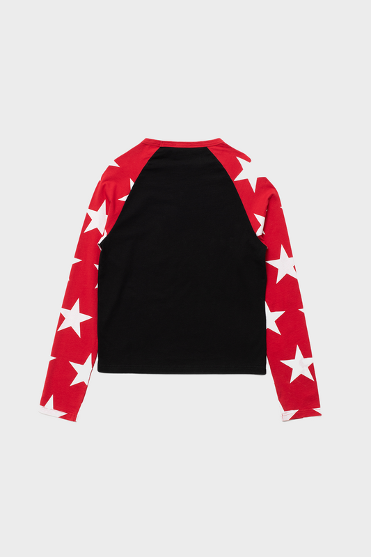 Longsleeve Seeing Stars czerwono-czarny
