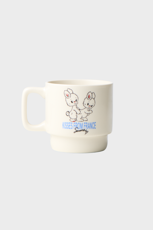Filiżanka Kisses From France biała