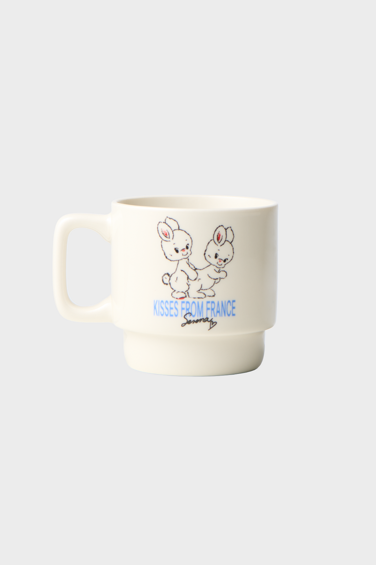 Filiżanka Kisses From France biała
