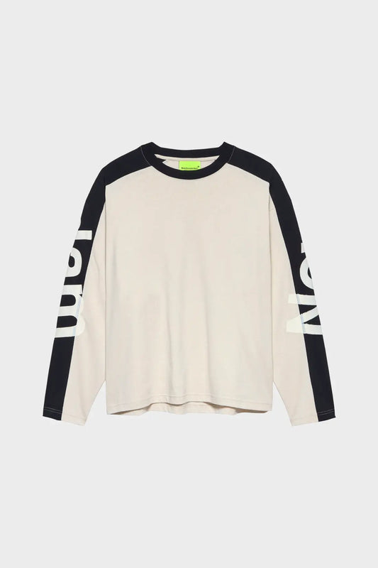 Longsleeve NAME LONGSLEEVE piaskowo-czarny