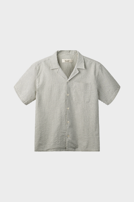 Koszula PEER SEERSUCKER niebiesko-szara