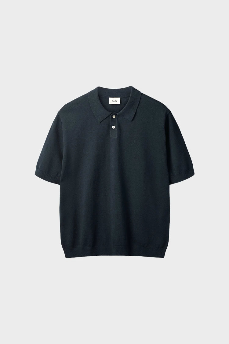 Polo SEA COTTON LINEN SS POLO granatowa