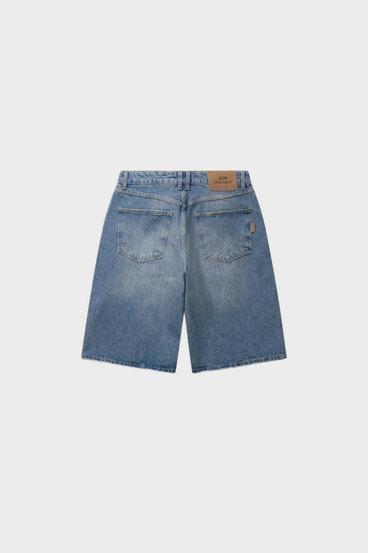 Szorty STRAIGHT DENIM SHORTS wyblakło niebieskie