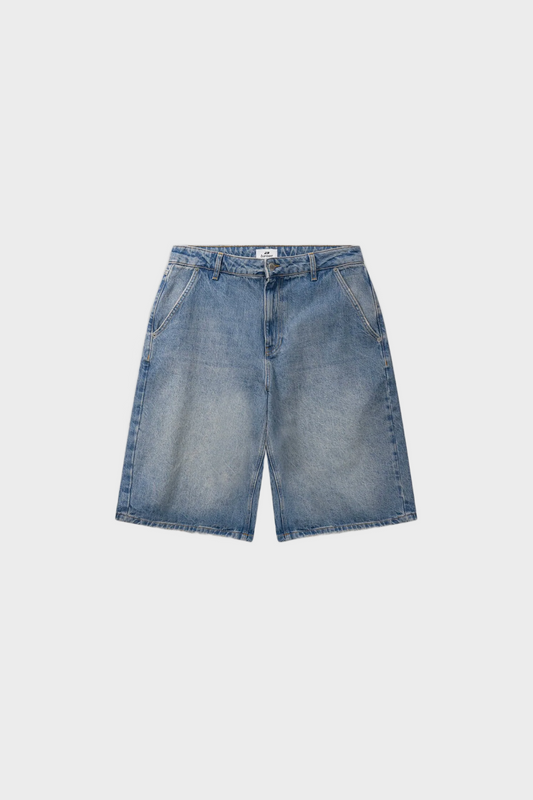 Szorty STRAIGHT DENIM SHORTS wyblakło niebieskie