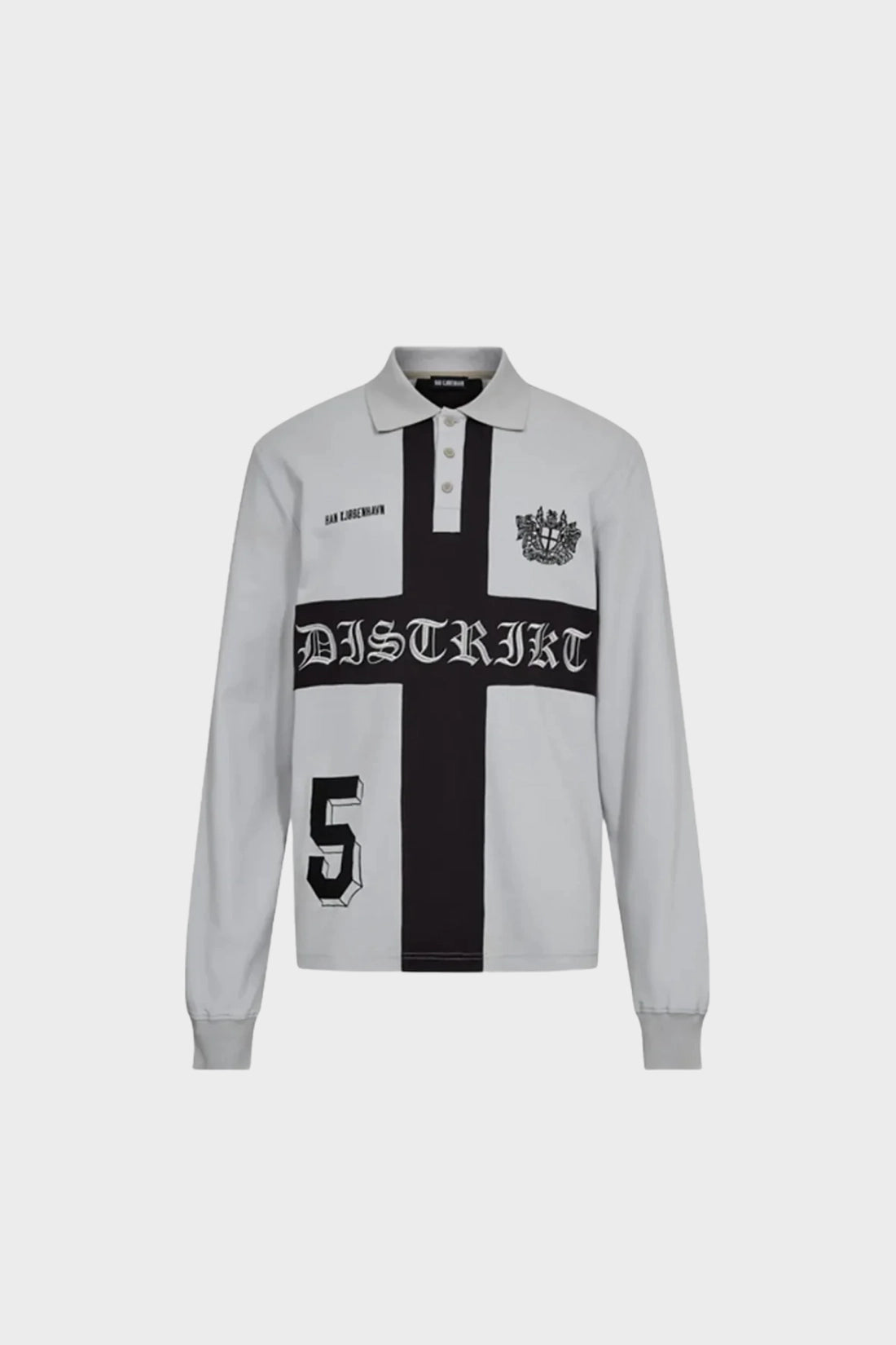 Longsleeve DISTRIKT POLO LS grey