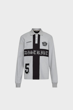 Longsleeve DISTRIKT POLO LS szare