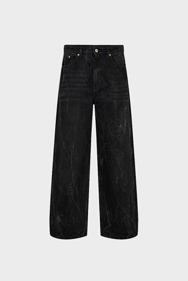 Spodnie BAGGY DENIM JEANS czarne Han Kjøbenhavn