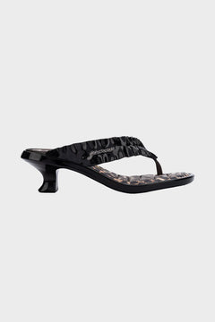 Japonki Melissa × Ganni Thong Kitten Heel czarne