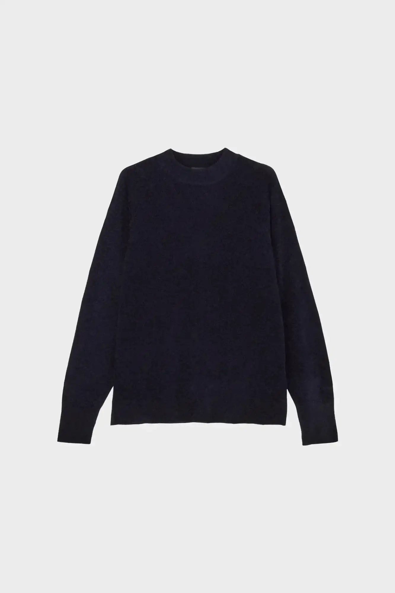 Sweater MESH PILE CREW black