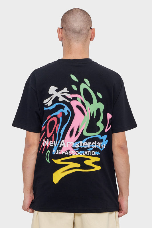 meskie#@Koszulka WEATHER ICON TEE czarna