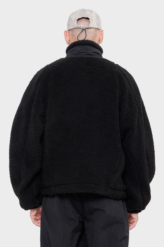 meskie#@Kurtka FLEECE JACKET czarna