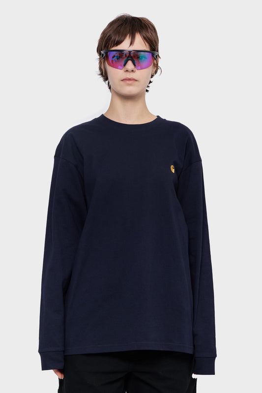 damskie#@Longsleeve CHASE granatowy