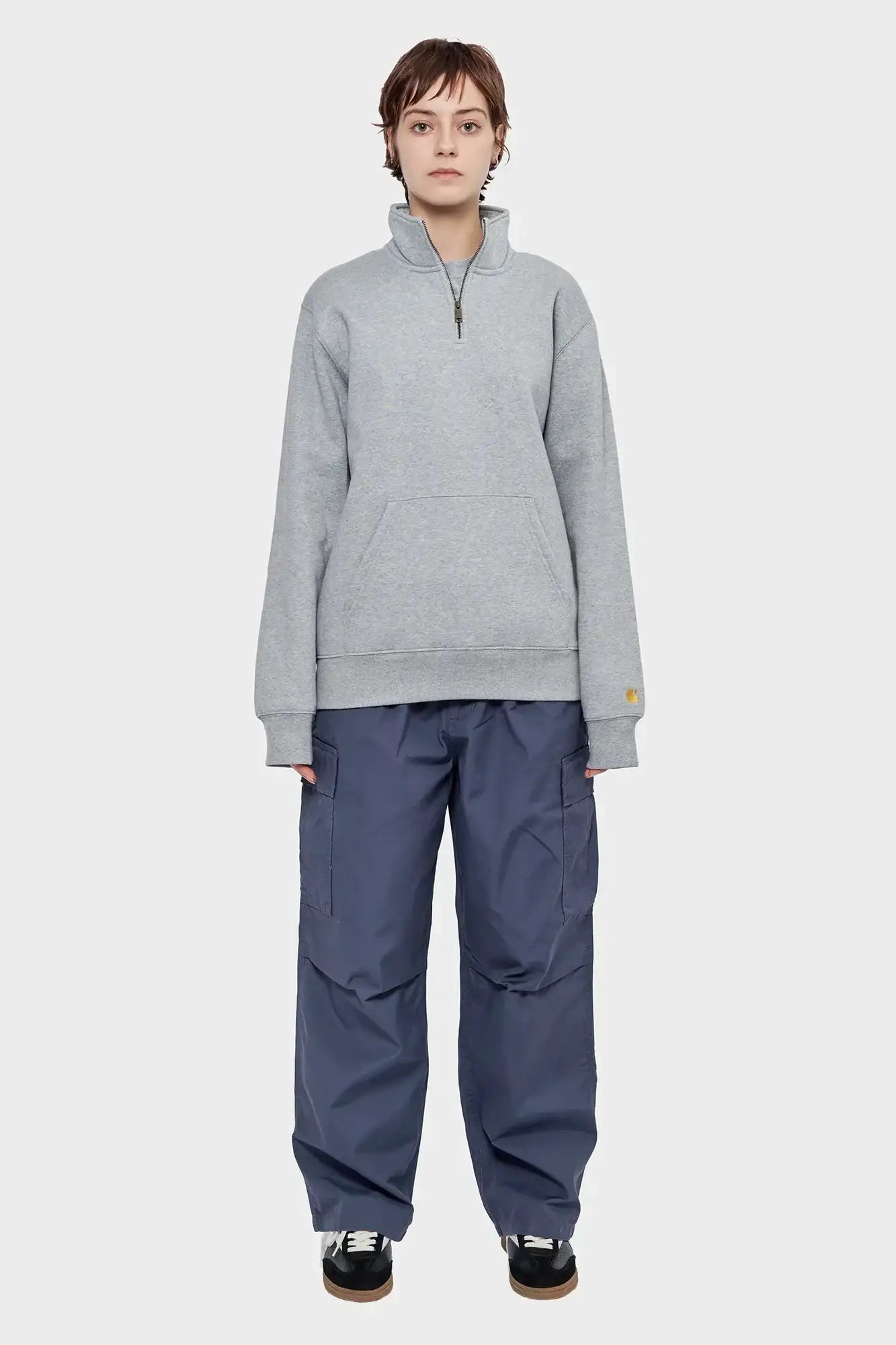 damskie#@Bluza CHASE NECK ZIP szara