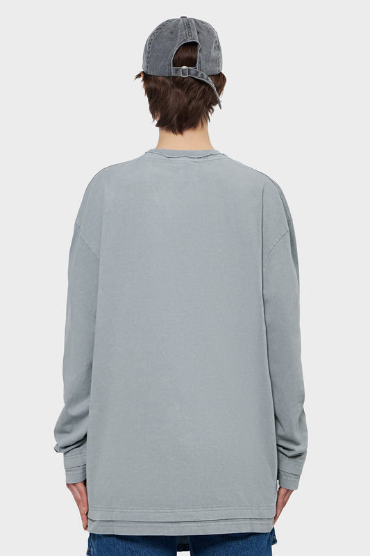 damskie#@Longsleeve LAYERED szary