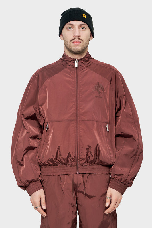 meskie#@Kurtka TRACK JACKET bordowa