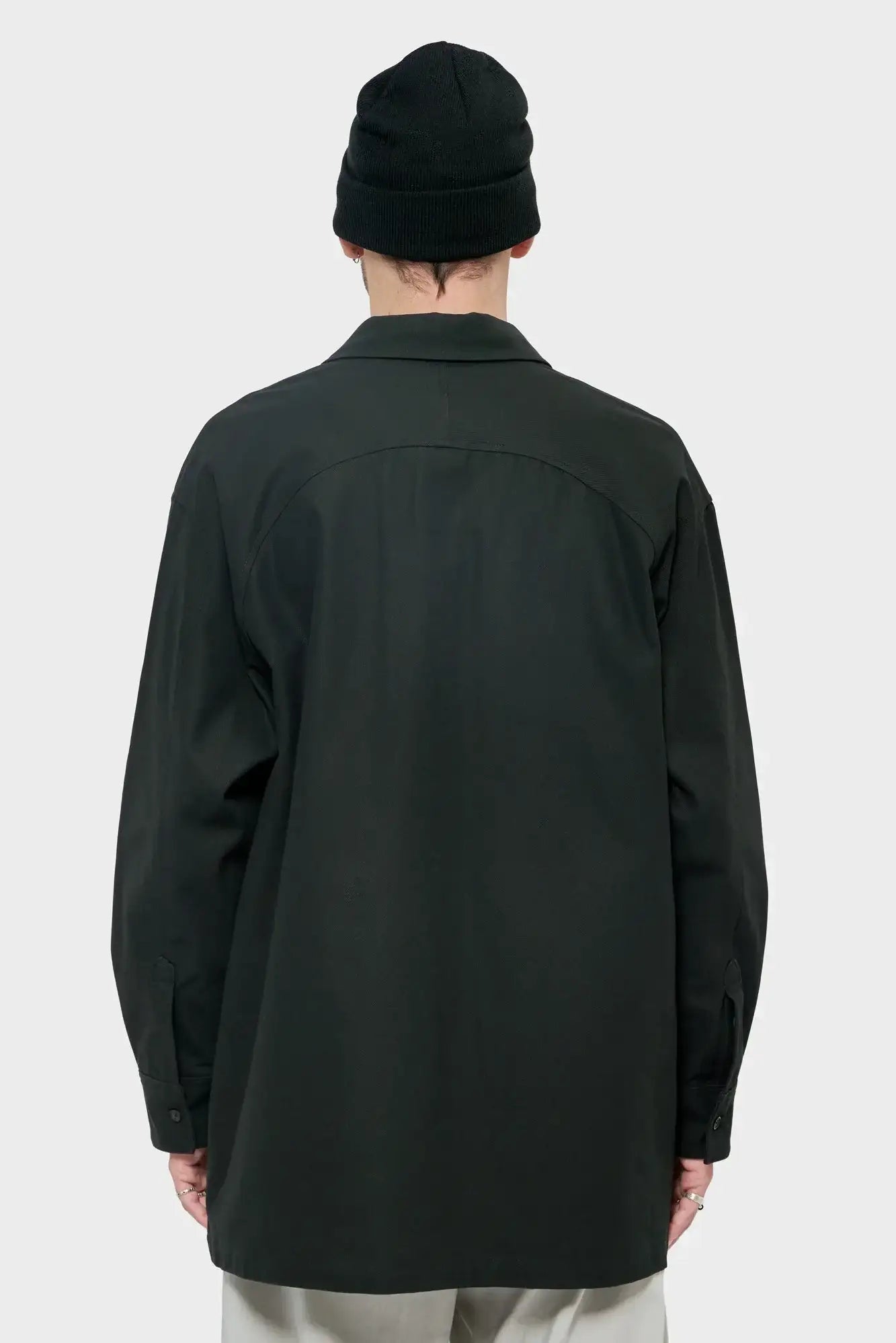COTTON TWILL shirt black