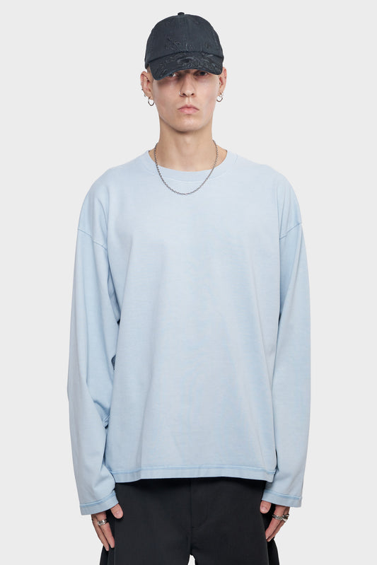 meskie#@Longsleeve LOGO LINE LONGSLEEVE niebieska