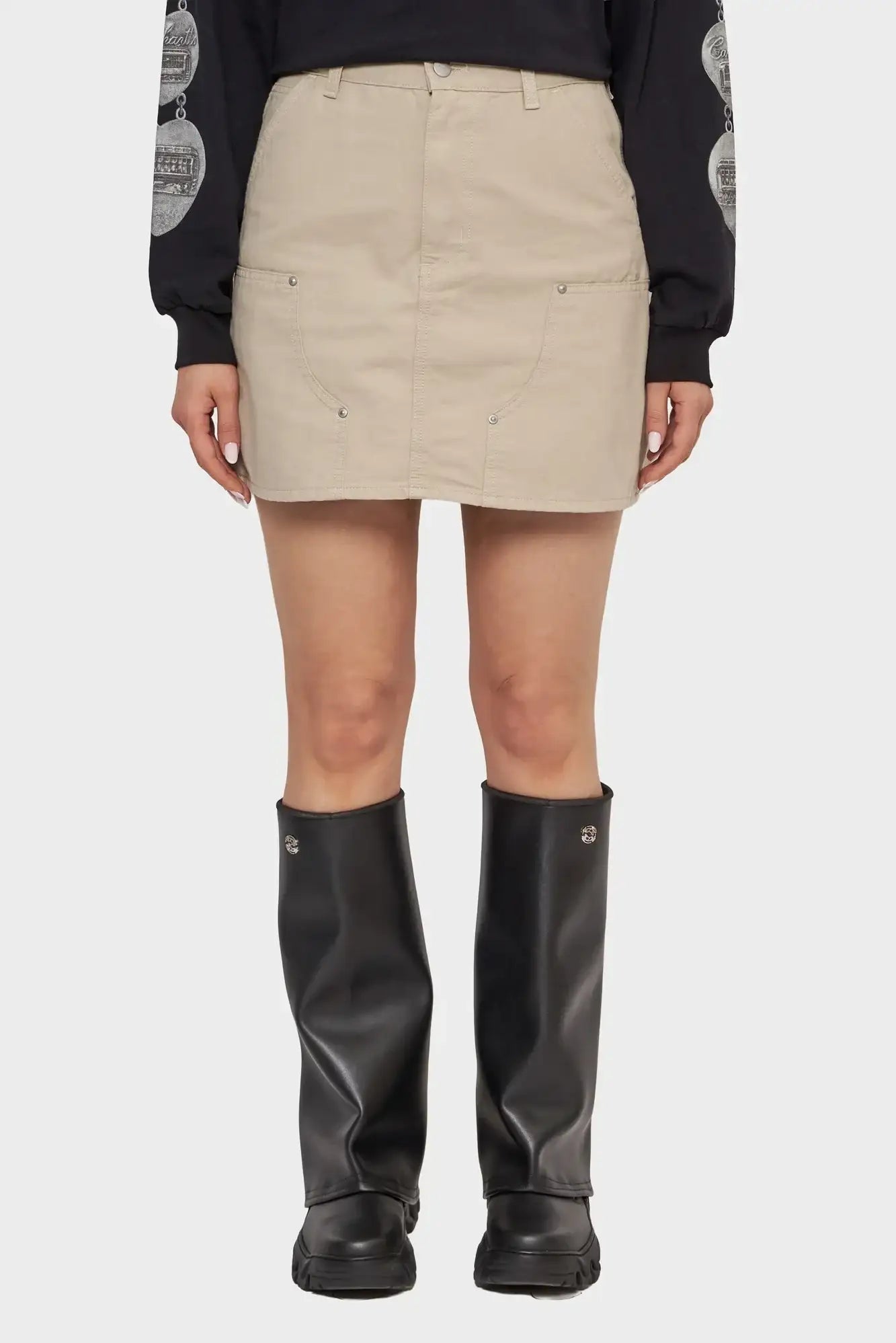 W' MAEVE DOUBLE KNEE skirt beige
