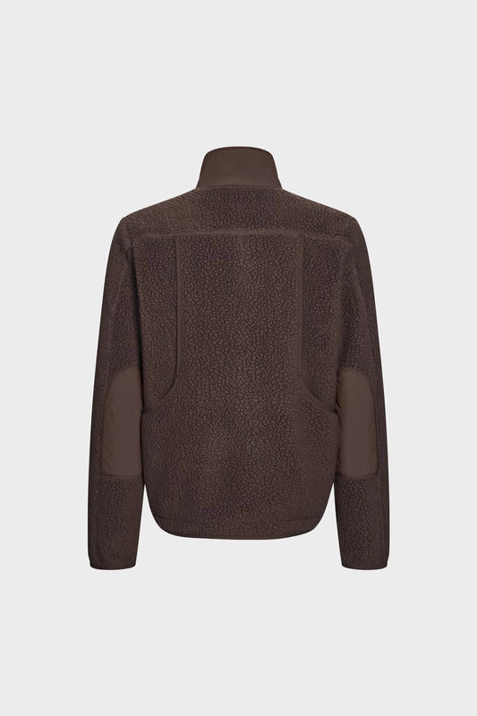 Kurtka Off-Race Pile Fleece brążowa