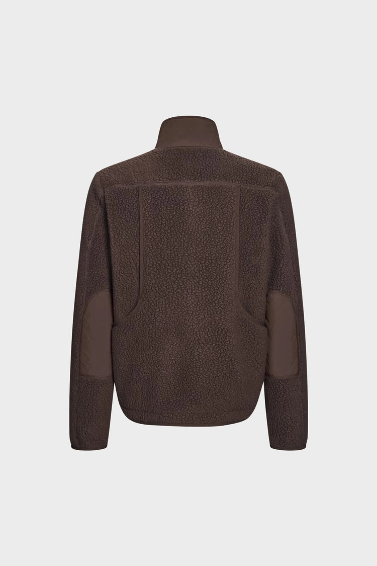 Kurtka Off-Race Pile Fleece brążowa