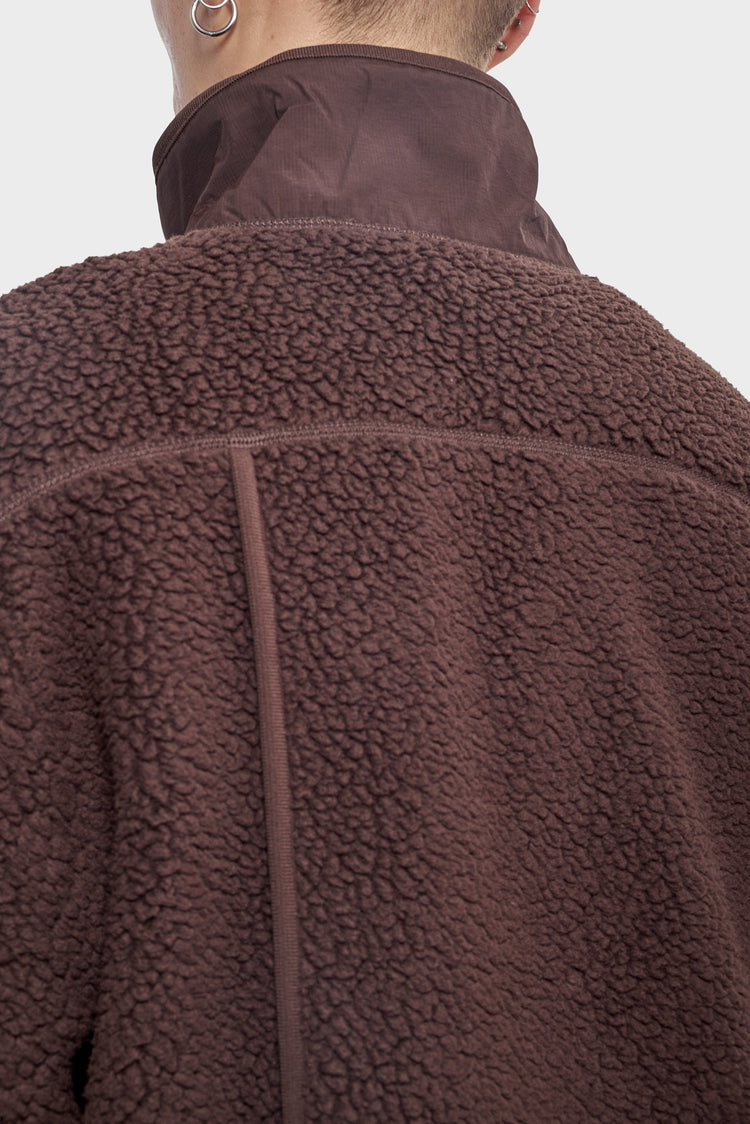 Kurtka Off-Race Pile Fleece brążowa