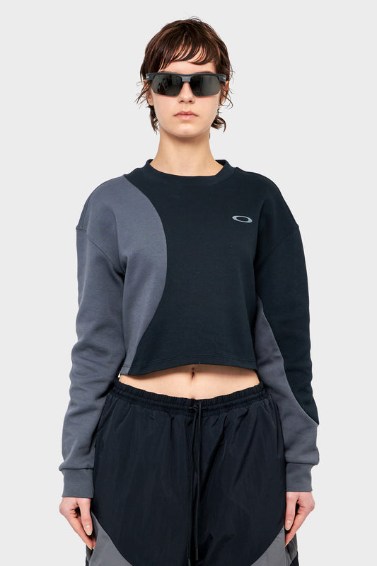 W PURSUIT CRUISE CROP sweatshirt black and gray